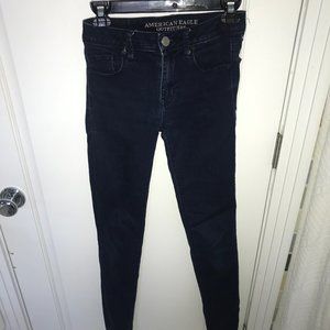 American Eagle Super Skinny Dark Blue Jeans